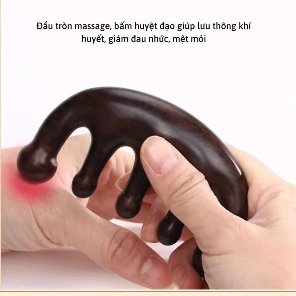 Lược Gỗ Thơm Mát Xa Da Đầu Răng Thưa Thư Giãn Giải Tỏa Áp Lực Độc Đáo Hàng Chính Hãng LƯỢC BĂNG ĐÔ