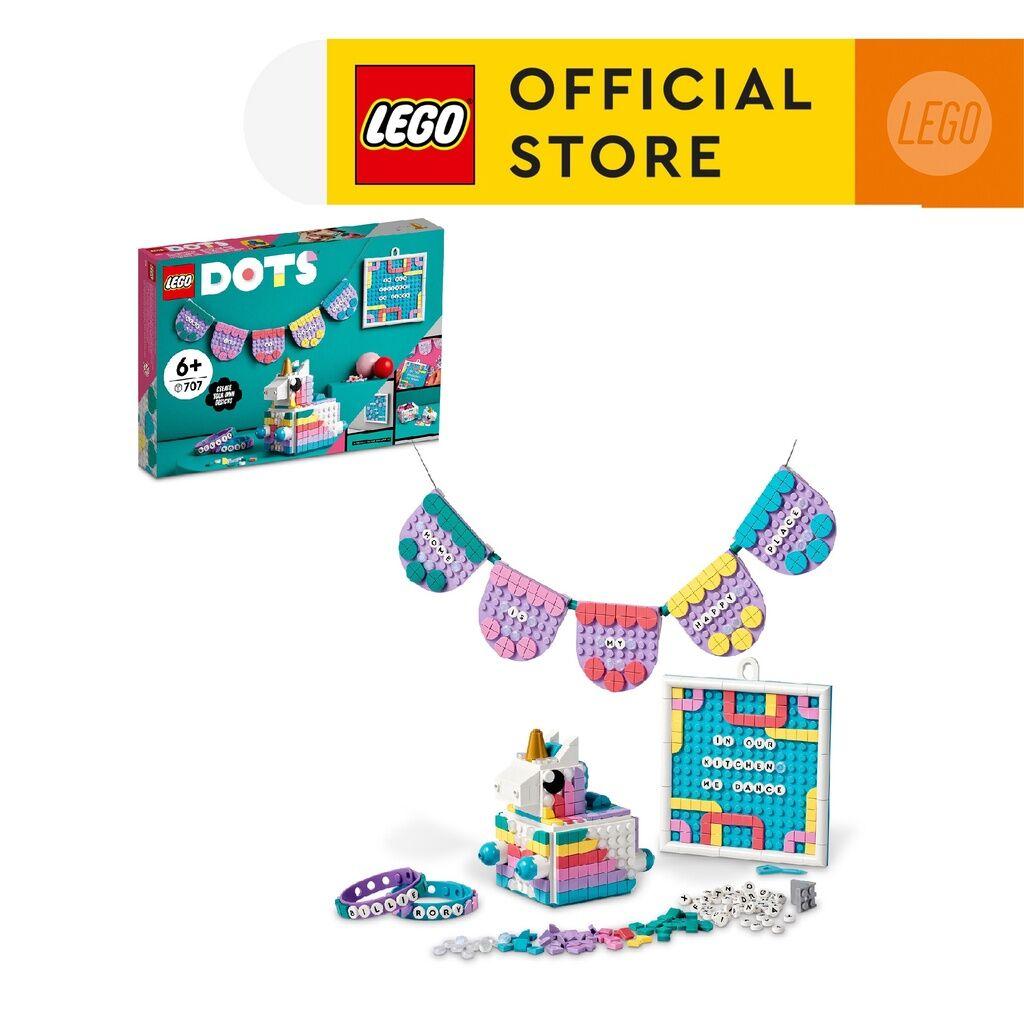 LEGO DOTS 41962 Hộp đựng trang trí kỳ lân đáng yêu (707 chi tiết)