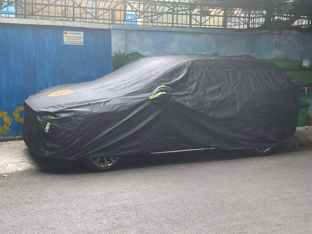 Bạt phủ ô tô Kia Sedona chất liệu Polyester - màu đen cao cấp MACSIM màu đen - sử dụng trong nhà và ngoài trời