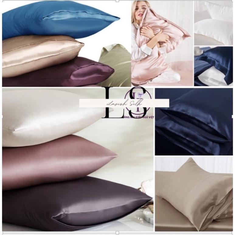 Vỏ Gối , Áo Gối Phi Lụa Cao Cấp Lavish Silk