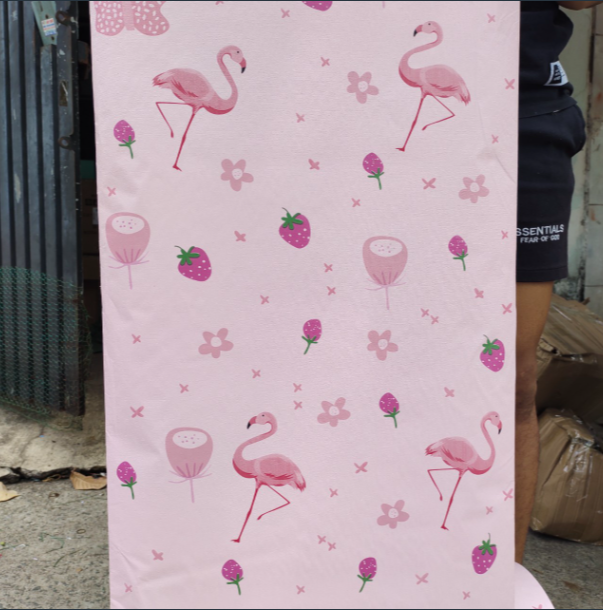 Combo 10 mét giấy dán tường, decal dán tường trang trí nhà cửa HẠC HỒNG MỚI khổ 45cm