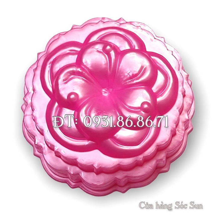 Khuôn rau câu trung thu hoa sứ loại 10 cm – Mã số 1854