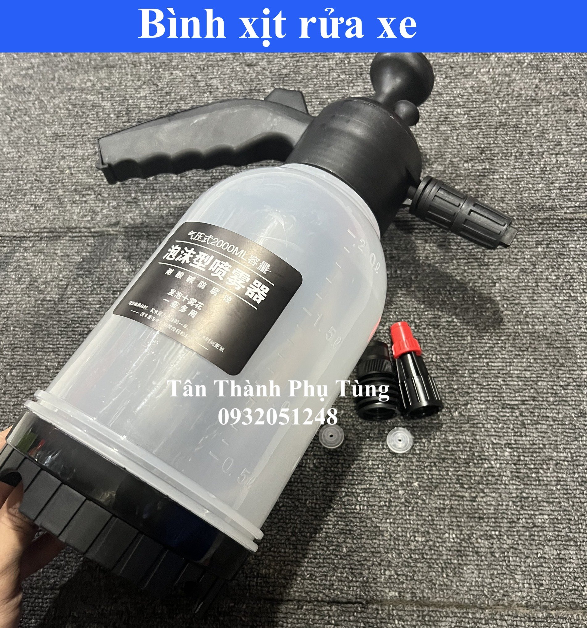Bình xịt rửa dành cho xe máy