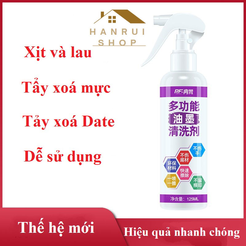 Chai Xịt Dung Dịch Tẩy Xoá Logo, Xóa Date, Xóa Mực In Thương Hiệu