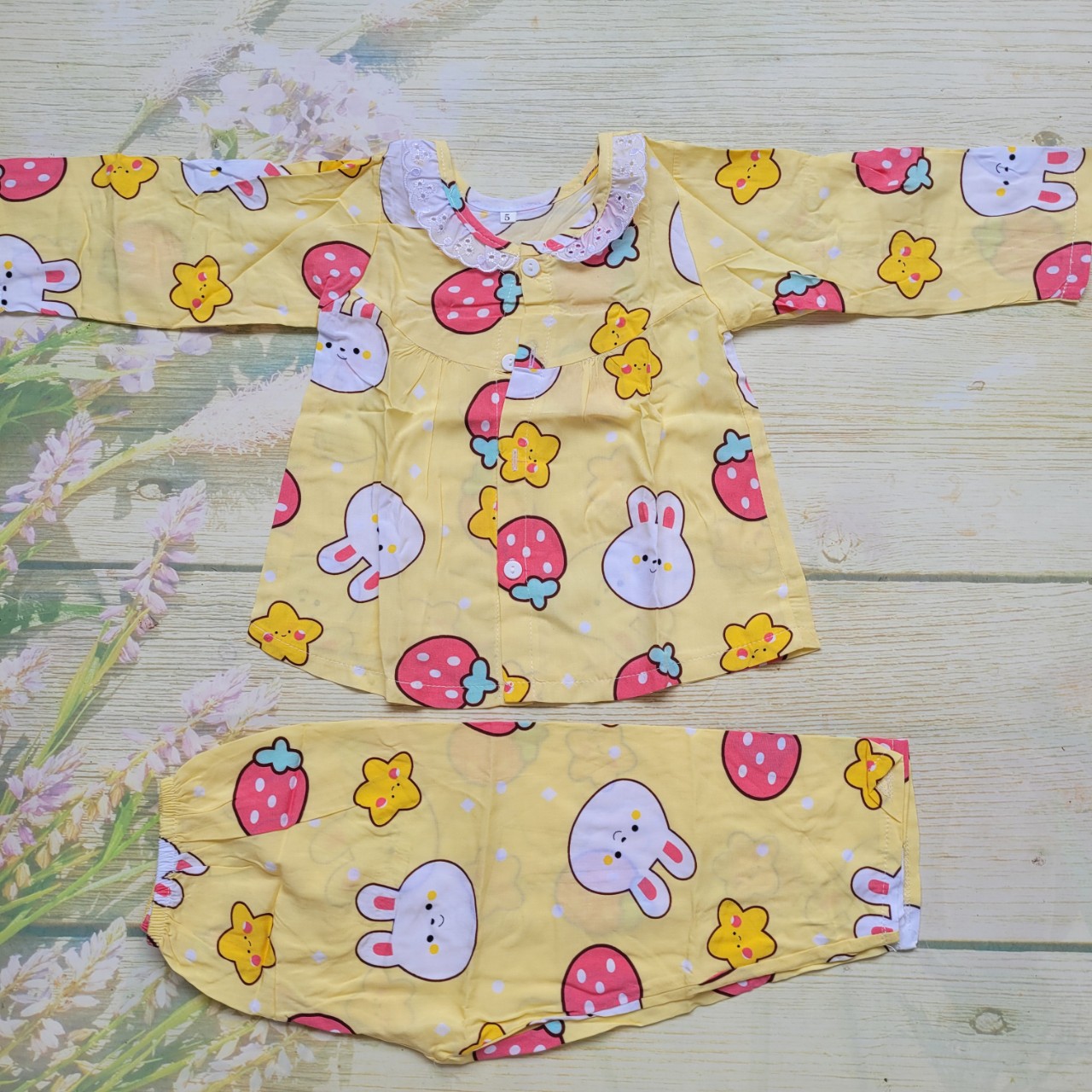 Đồ bộ tole lanh bé gái dài size 8