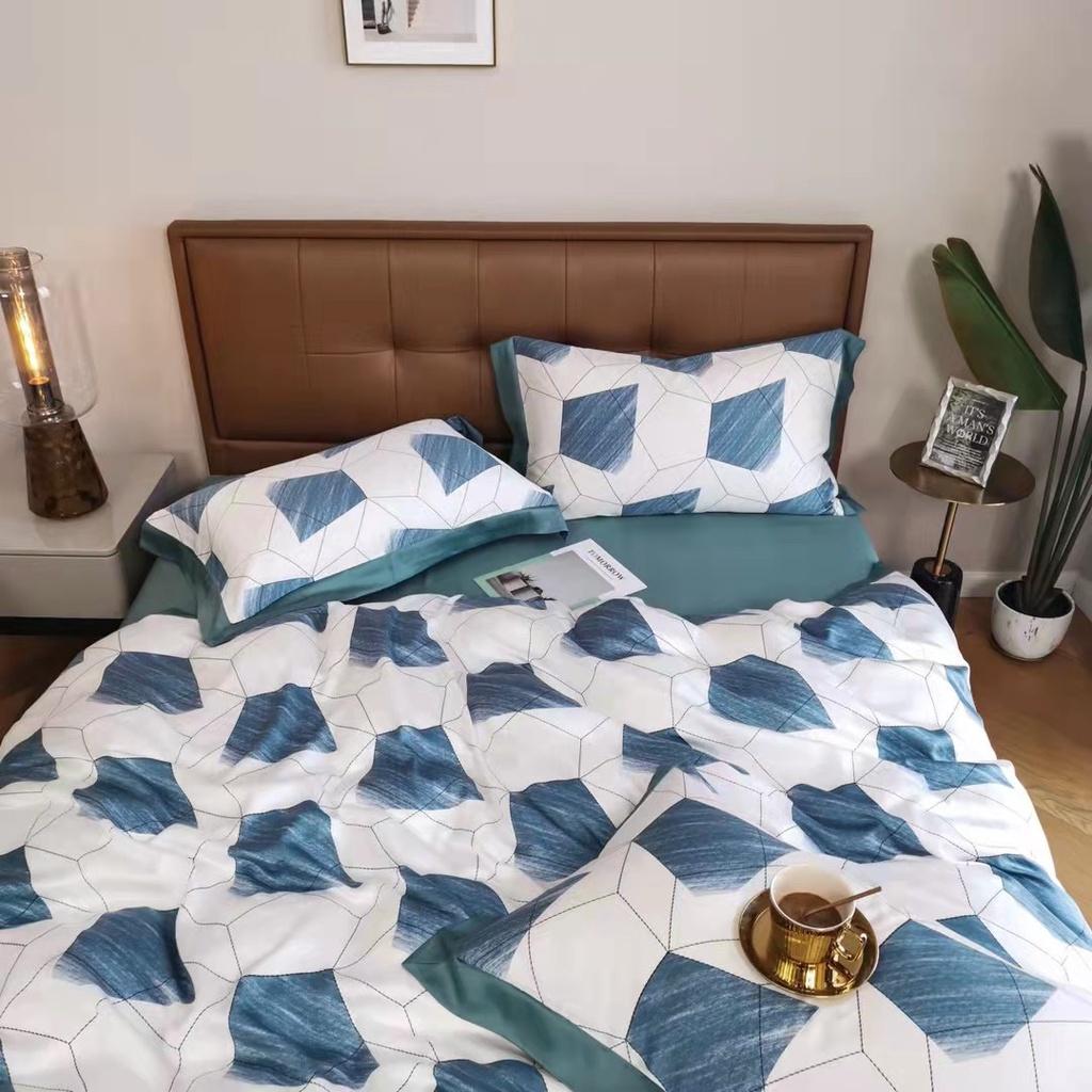 Bộ chăn ga gối mùa hè100% lụa tencel , cao cấp, MỀM MỊN, MÁT DA cực hot - sang trọng DESIGN SM619