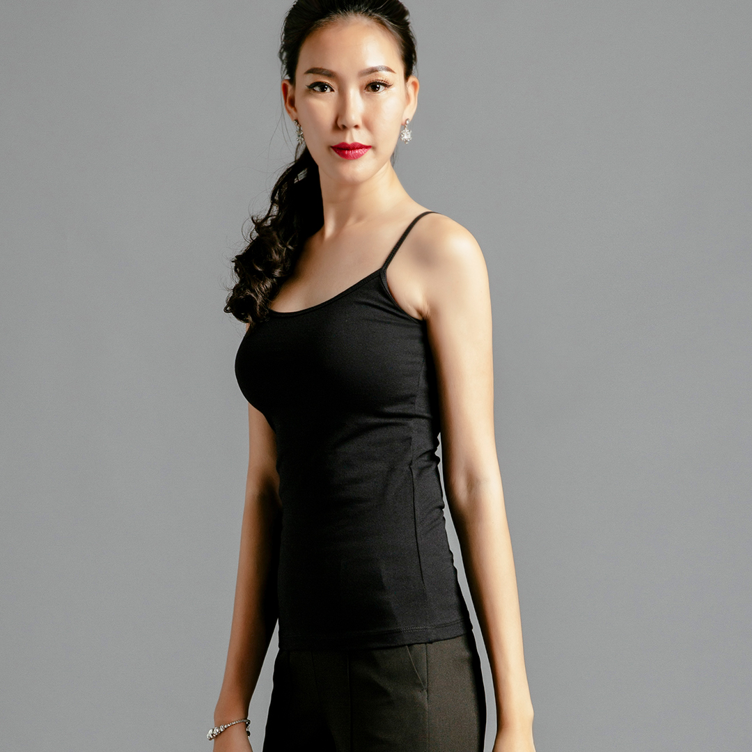 Áo Hai Dây TOP097 Camisole Thời trang thiết kế Hity (Đen Huyền Bí)