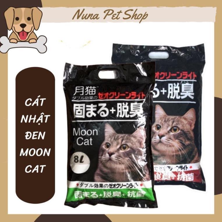 Cát vệ sinh cho mèo Moon Cat - Cát Nhật đen (Túi 9L)