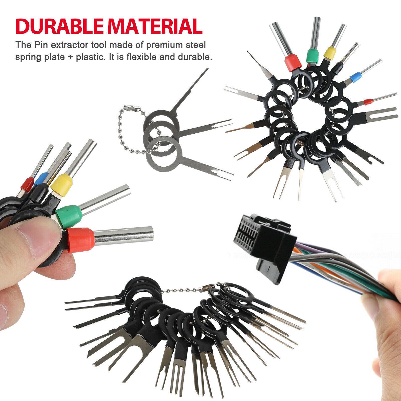 39Pcs Wire Terminal Removal Tool Car Electrical Wiring Crimp Connector Pin Kit