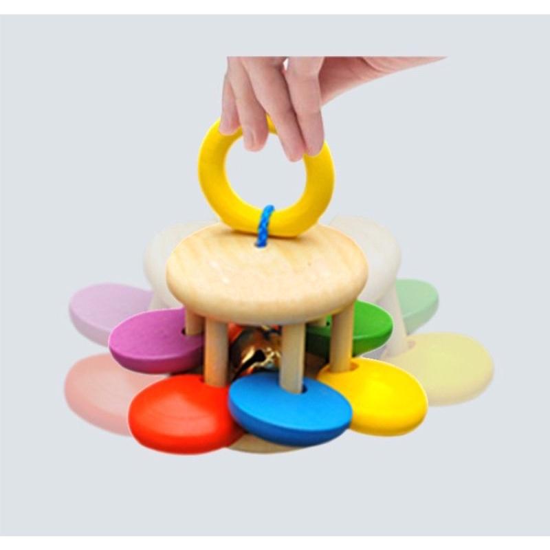 Combo 4 món đồ chơi xúc xắc gỗ cao cấp, an toàn, phát triển đa giác quan cho bé từ 0 tuổi