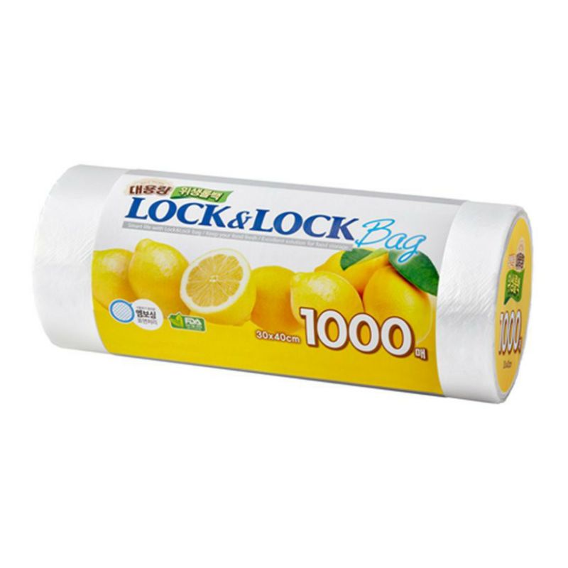 Túi Đựng Thực Phẩm Lock&Lock LWP802 Chất Liệu Nhựa HDPE Kích Thước 30cm*40cm, Số Lượng 1000 Chiếc - Sản Xuất Tại Hàn Quốc