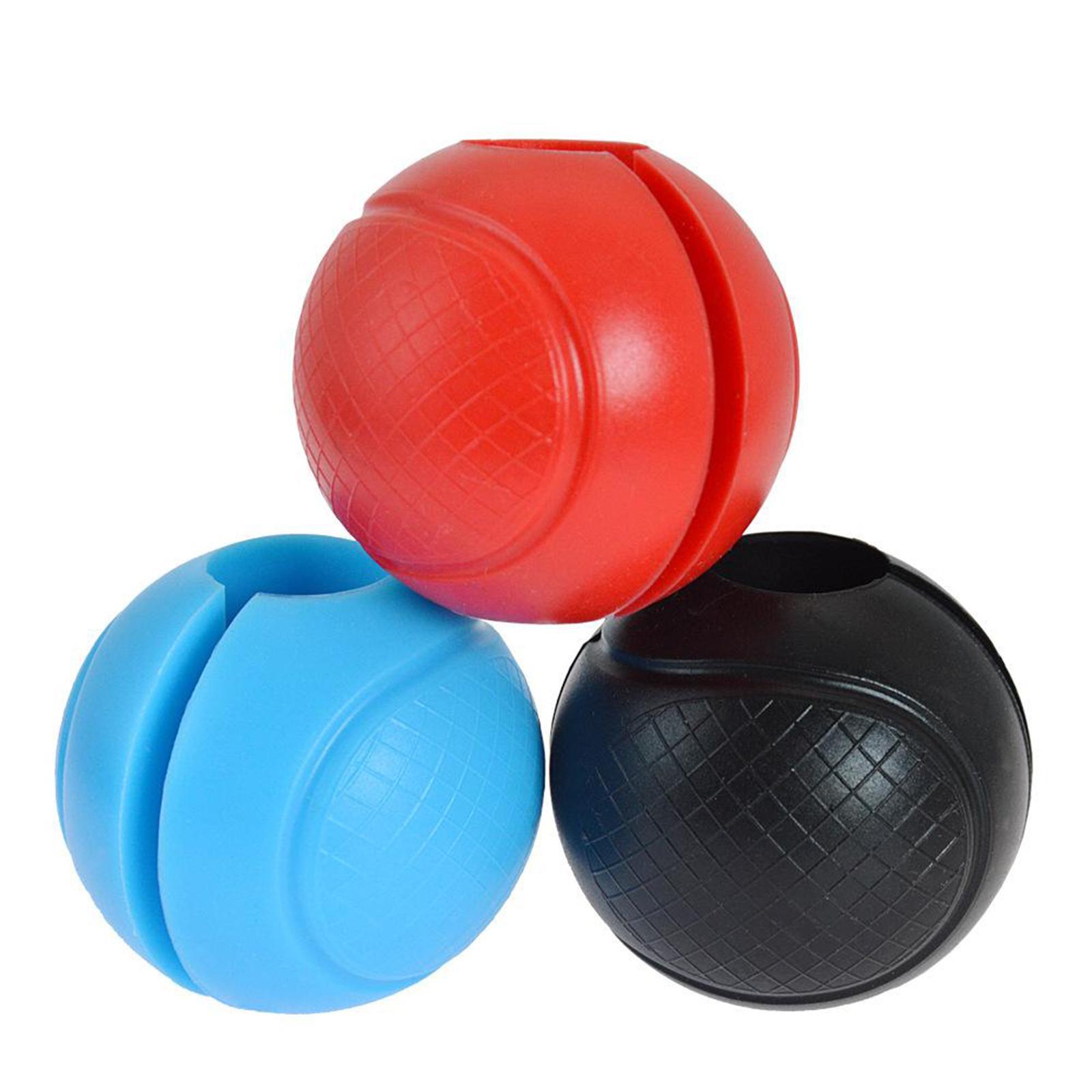 2x Barbell Grips - Thick Bar  Ball Grips for Weightlifting - Dumbbell Handles  Grip Hand  Pull up Tape Arm  Adapter