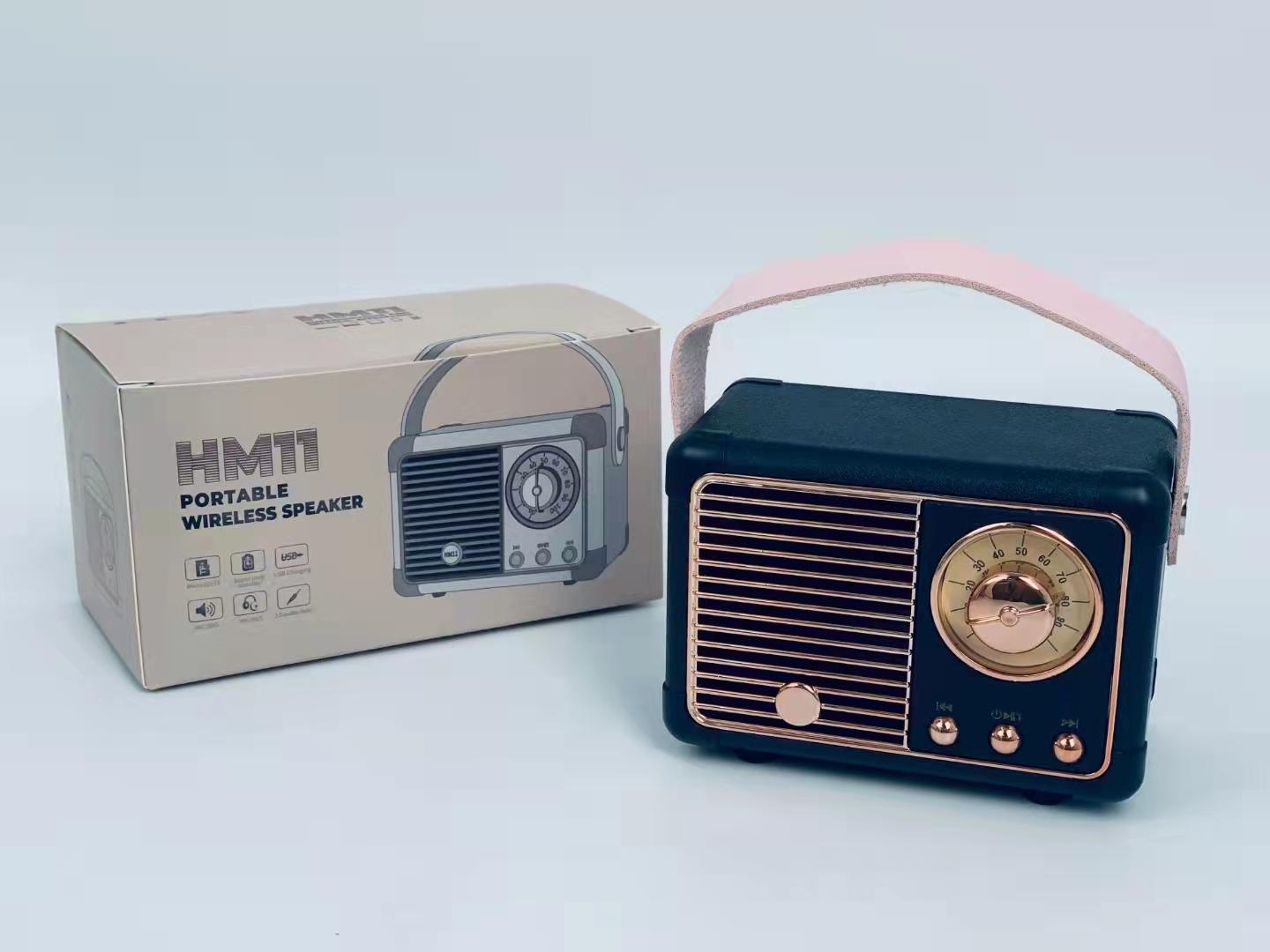 Loa Bluetooth không dây cổ điển EONKO HM11 với TF USB FM AUX Rảnh tay Màu sắc: đen HM11