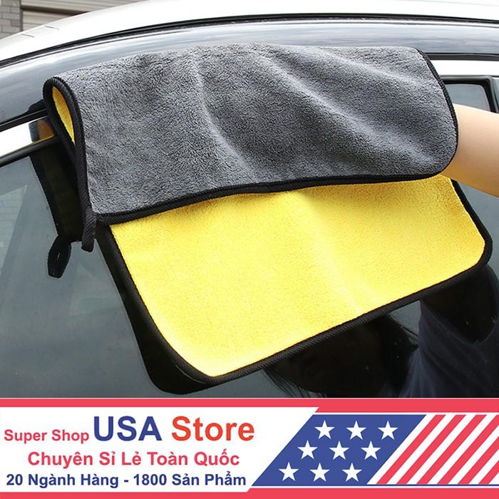 Khăn Lau Ô Tô Dày Siêu Thấm Vàng T8