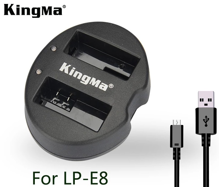 Sạc Kingma LP E8 cho pin máy ảnh Canon 550D, 600D, 650D, 700D...- Hàng chính hãng