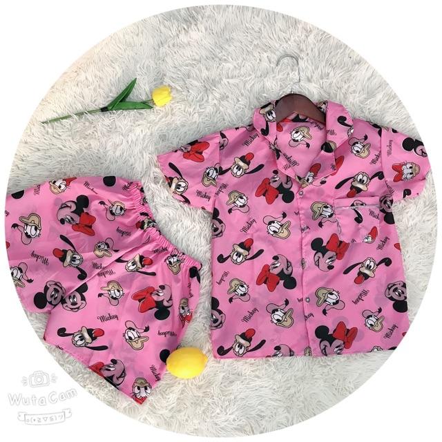 Combo 3 bộ pizama trơn viền