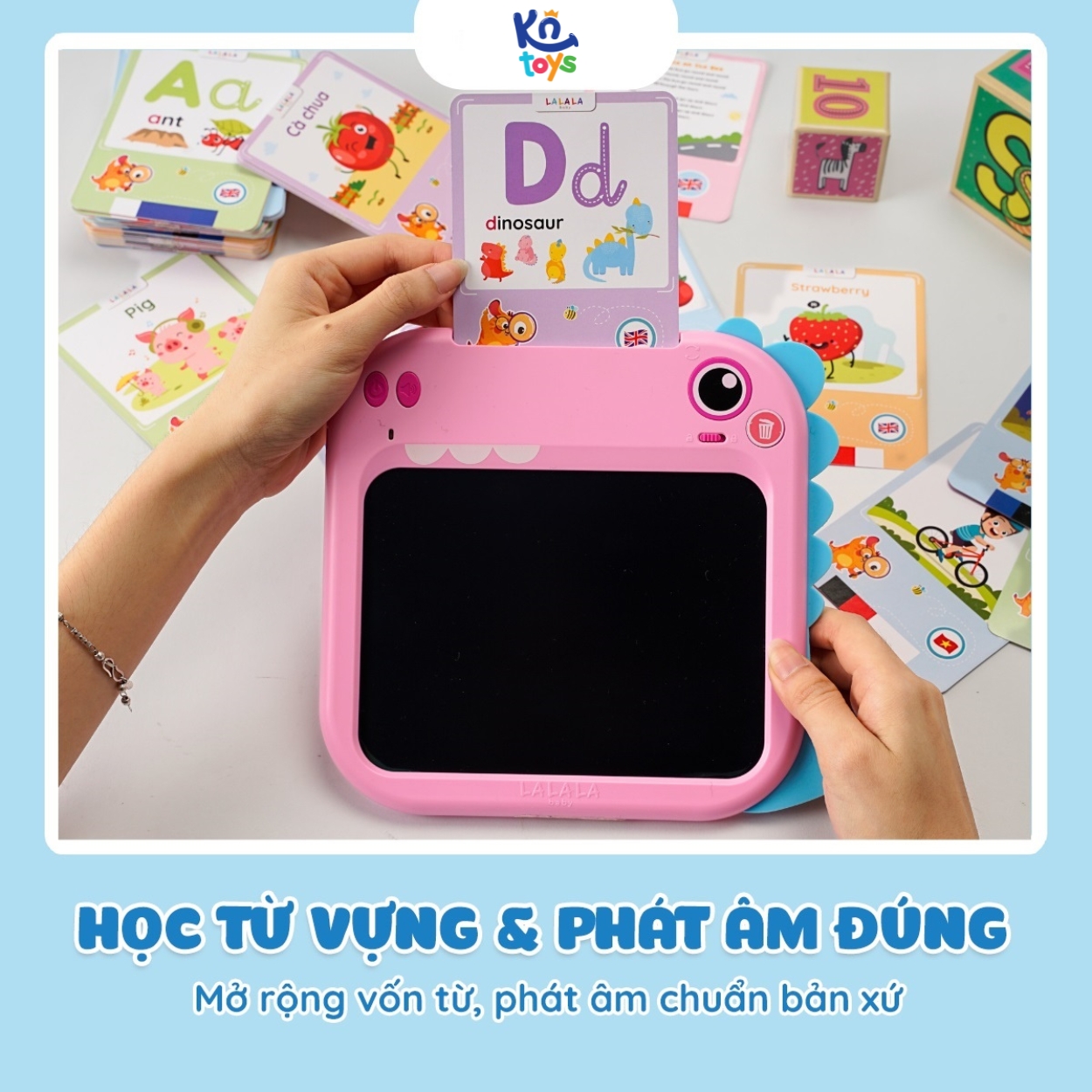 Máy Đọc Thẻ Song Ngữ Lalatalk Kết Hợp Bảng Viết Tự Xóa Thông Minh Lalala Baby