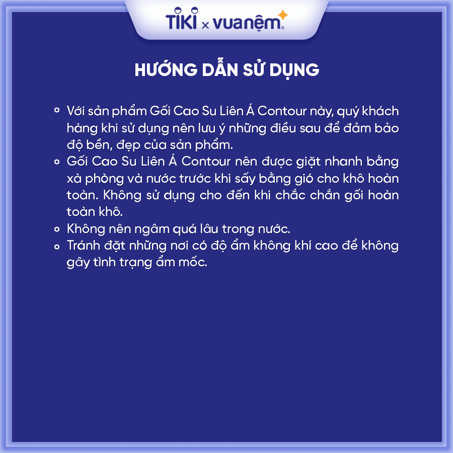 Gối Cao Su Liên Á Contour gợn sóng, thoáng mát, hạn chế ngáy ngủ