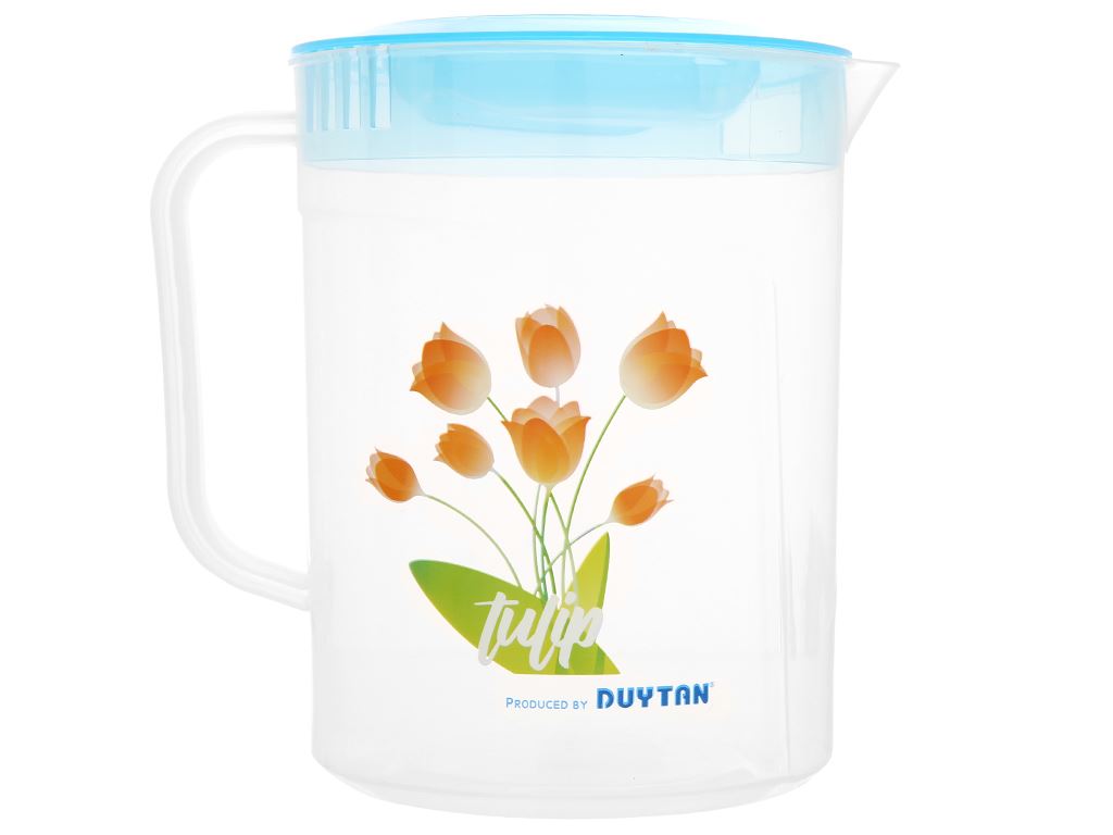 Ca Tulip Nhựa DUY TÂN 2L (Giao màu ngẫu nhiên) - Ca nhựa trong suốt, có vạch chia