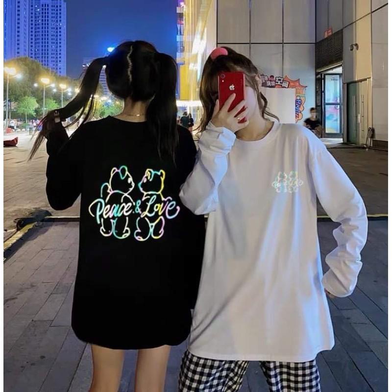Áo phản quang 2 gấu love da cá KHB866