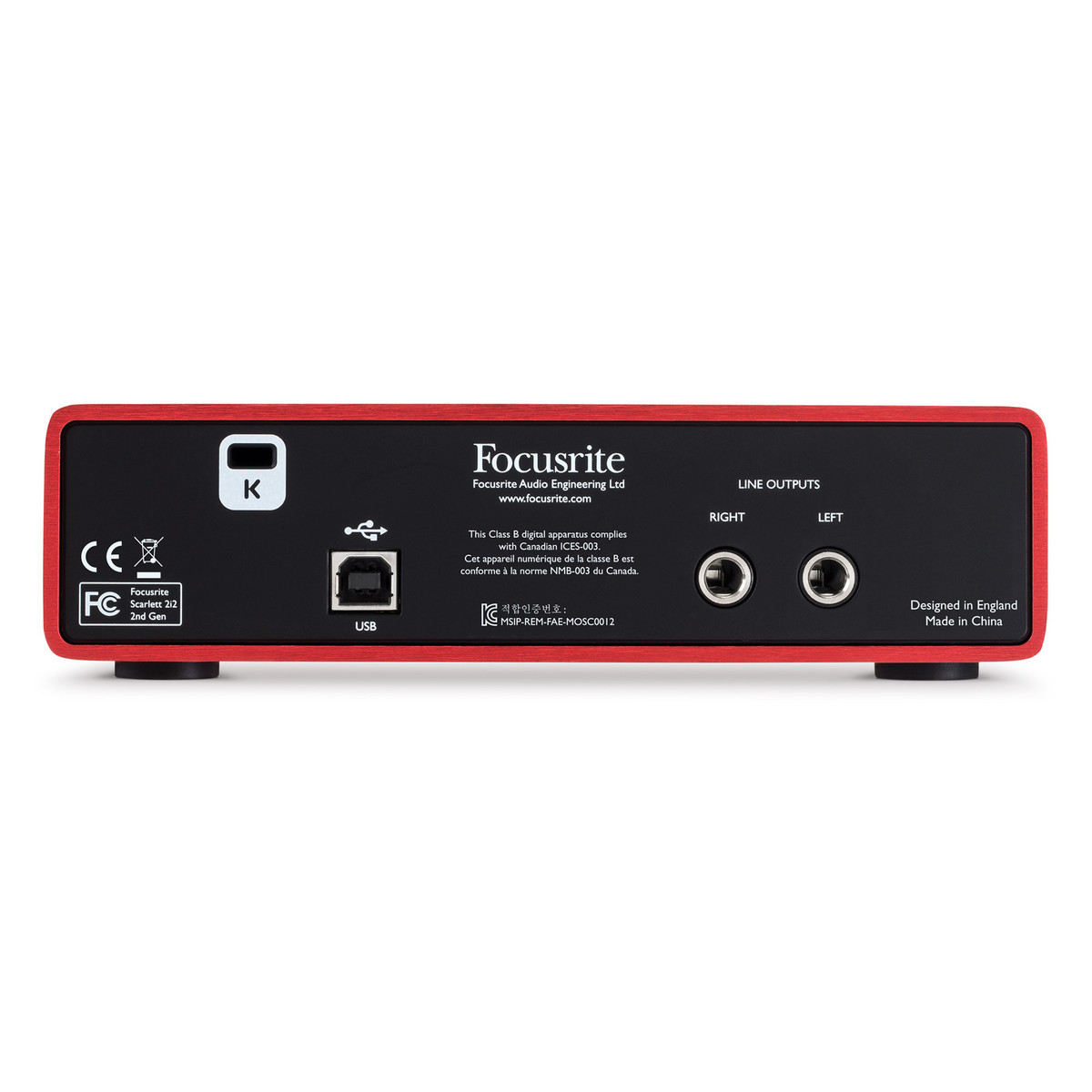 Focusrite Scarlett 2i2 Gen 2 - Sound card thu âm 2 in, 2 out - Hàng Nhập Khẩu