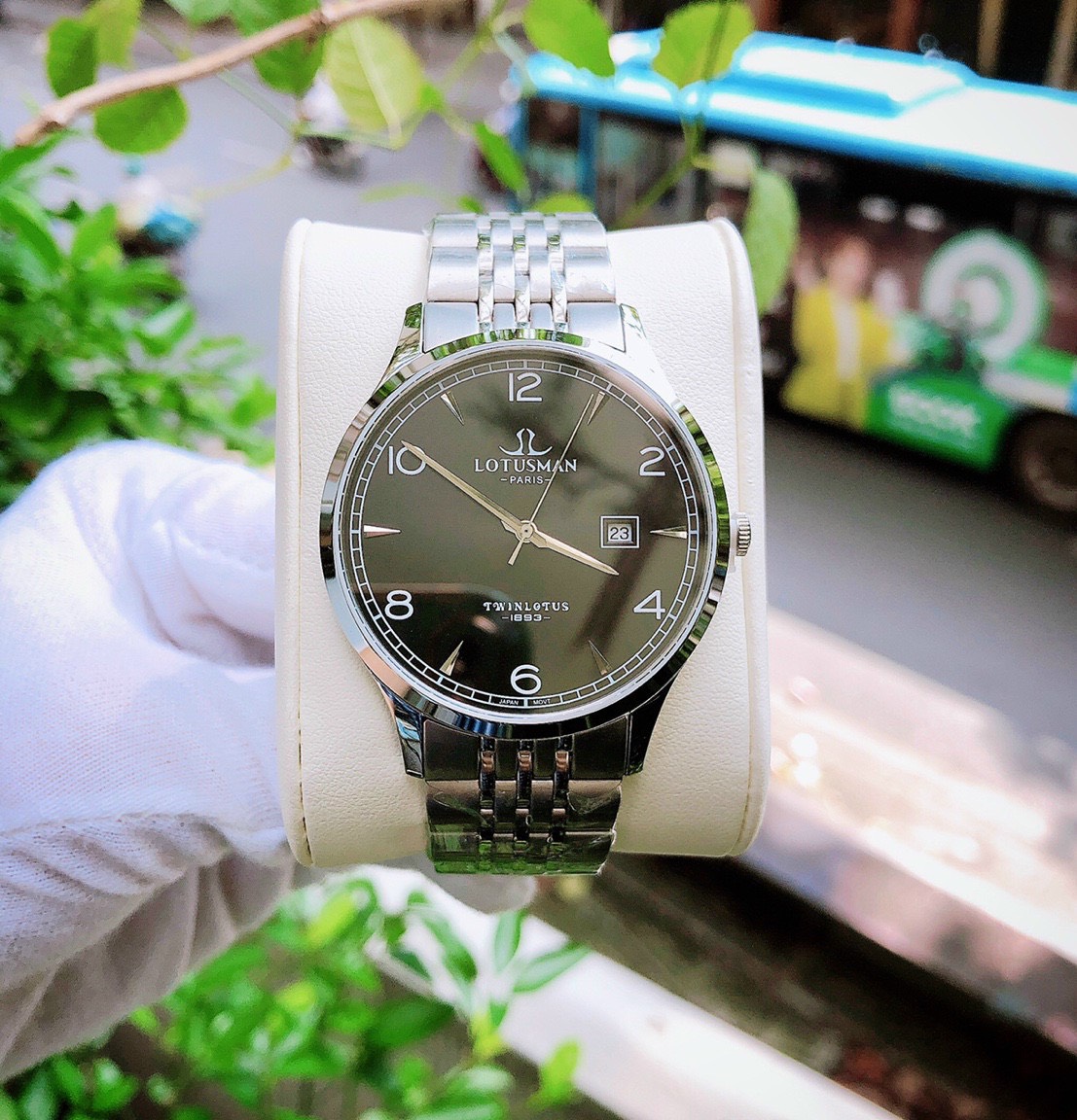 Đồng hồ nam dây kim loại Lotusman M1234B - siêu chống nước - chuẩn chính hãng