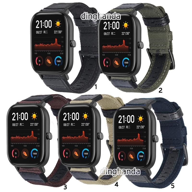 Dây đeo sợi nylon thể thao cho đồng hồ thông minh Huami Amazfit GTS 2e GTS2 mini GTS3