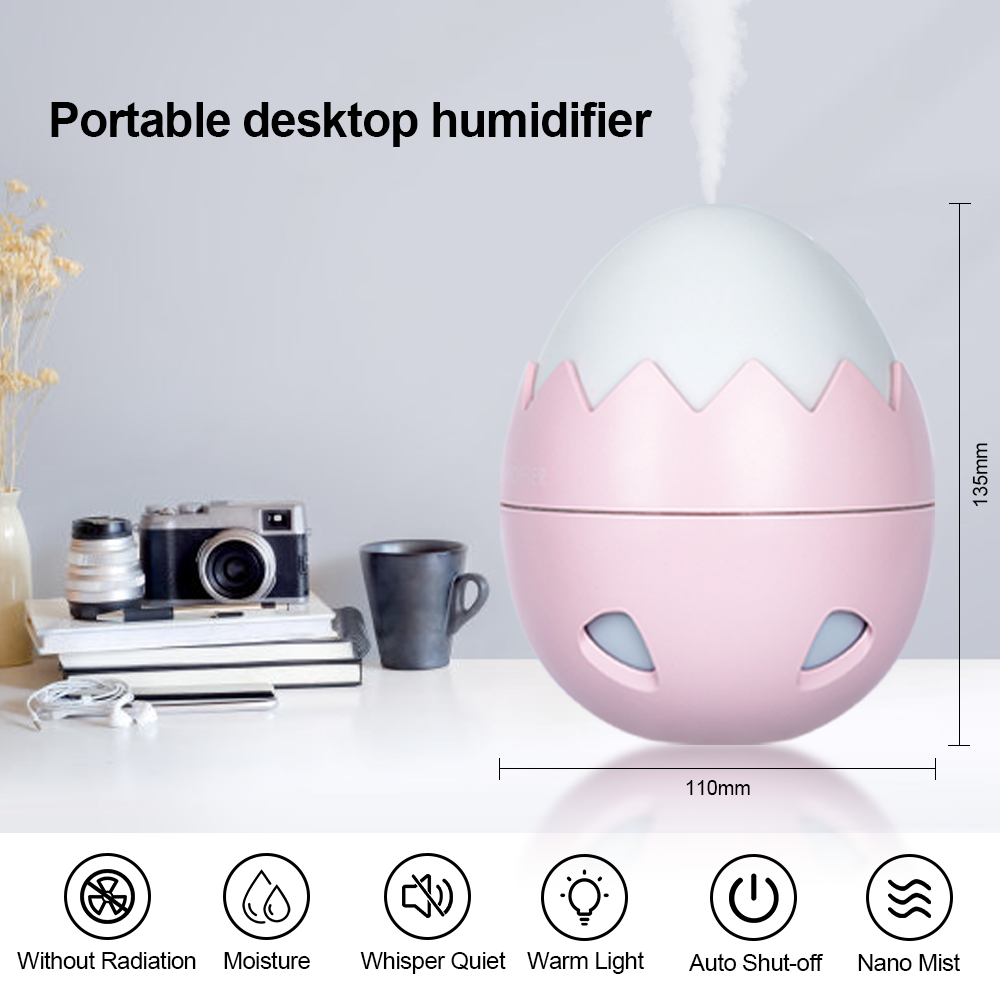 Mới Máy Tạo Ẩm, Phun Sương Mini Điều Hòa Không Khí Nhỏ Dưỡng Ẩm Khuếch Tán Hương Thơm USB Tạo Độ Ẩm LED Phun Sương Tạo Cho Gia Đình Và Văn Phòng