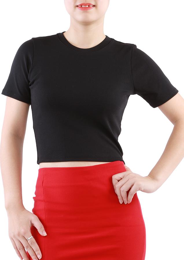 Áo Croptop Ngắn Tay Đơn Giản Xinh Xắn