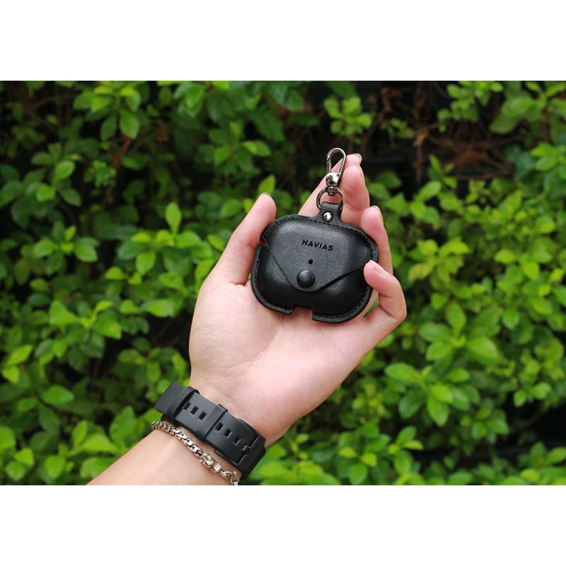 Bao da dành cho Airpod Pro HAVIAS đen - Chính Hãng