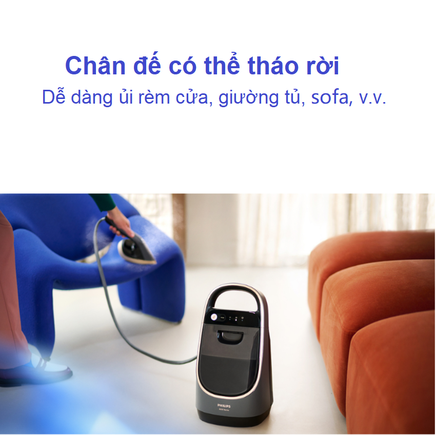 Bàn là, bàn ủi hơi nước dạng đứng đa năng chuyên nghiệp. Thương hiệu Hà Lan cao cấp Philips - AIS8540, Serial 8500, Công suất 2200W - BẢO HÀNH 24 THÁNG, HÀNG CHÍNH HÃNG