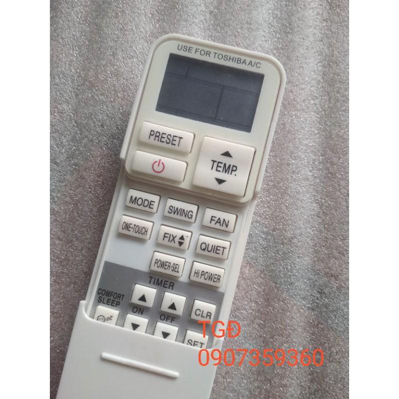 Remote dành cho máy lạnh toshiba trượt đời mới ( tặng kèm pin)