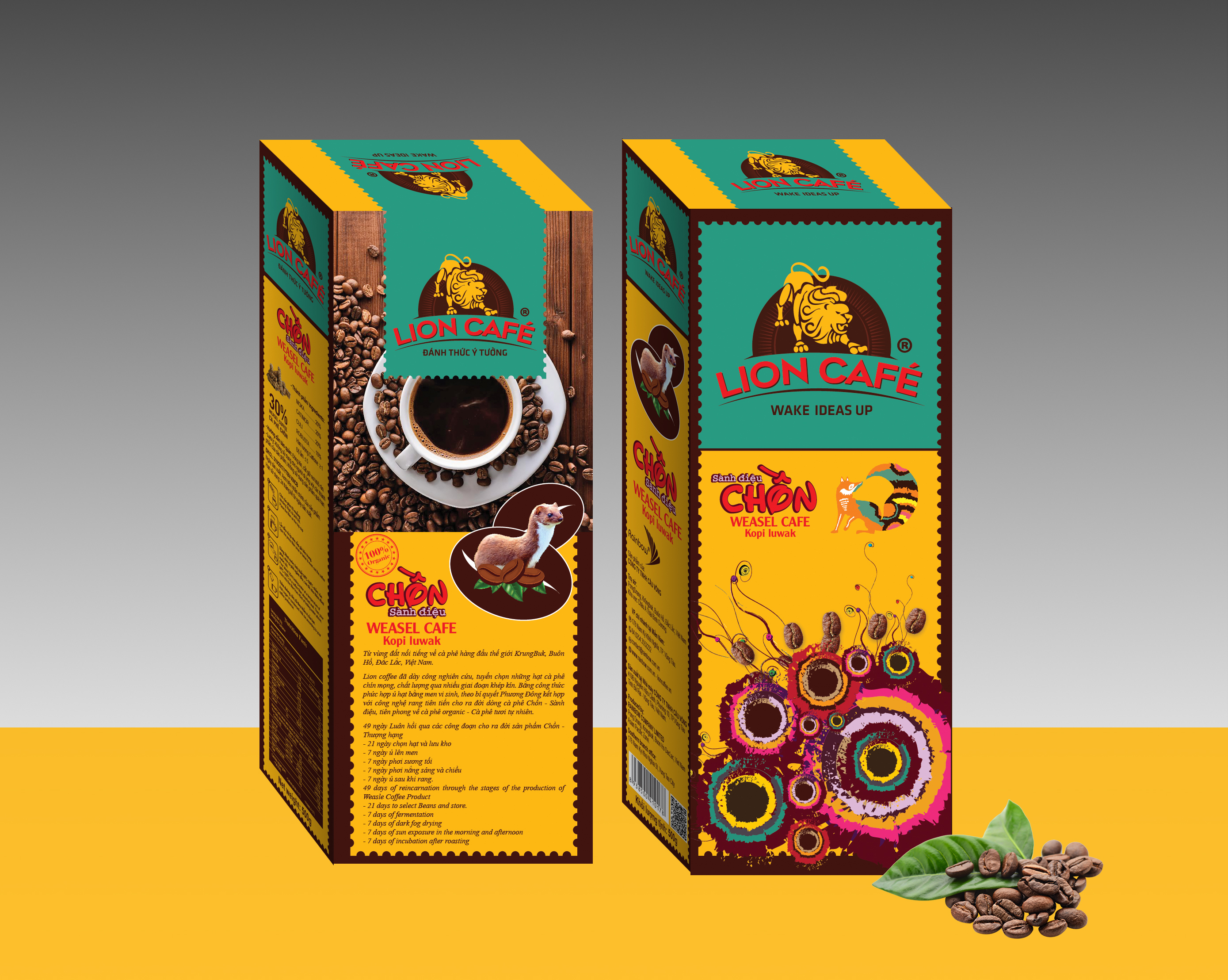 Cà phê rang xay Chồn Sành Điệu Lion Cafe 500gr