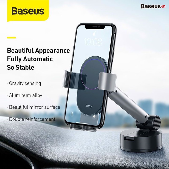 Gía đỡ điện thoại gắn taplo hoặc kính lái ô tô nhãn hiệu Baseus SUYL-JY01 - Hàng Nhập Khẩu