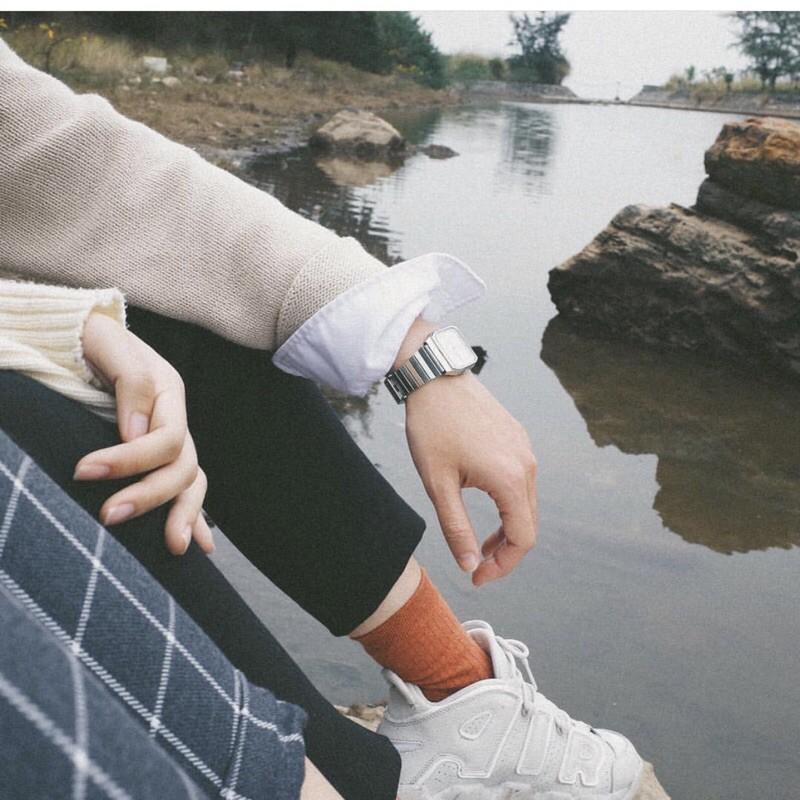 Tất cổ cao nữ vớ trơn cao cổ Nam - Nữ tất vớ vintage Basic Unisex 9 màu Korea Socks
