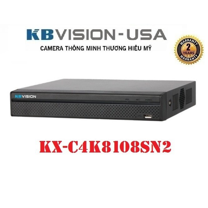 ĐẦU GHI HÌNH IP KBVISION KX-C4K8108SN2 8 KÊNH I KX-C4K8116SN2 16 KÊNH - HỖ TRỢ ĐẾN 8MP, CHUẨN HÌNH ẢNH, CHUẨN ONVIF