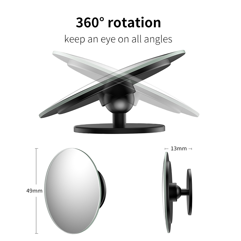 Gương cầu lồi góc rộng xoay 360 độ xóa điểm mù cho ô tô xe máy