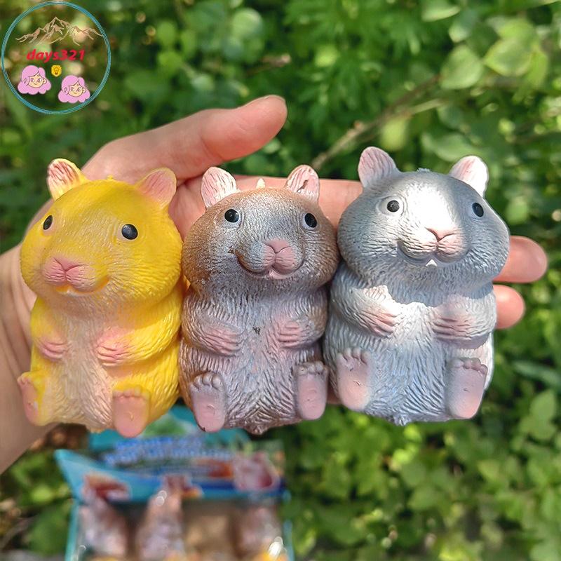 Squishy Mochi hình CHUỘT HAMSTER đồ chơi bóp tay mềm mịn dễ thương chân thực giảm stress co dãn đàn hồi ngộ nghĩnh