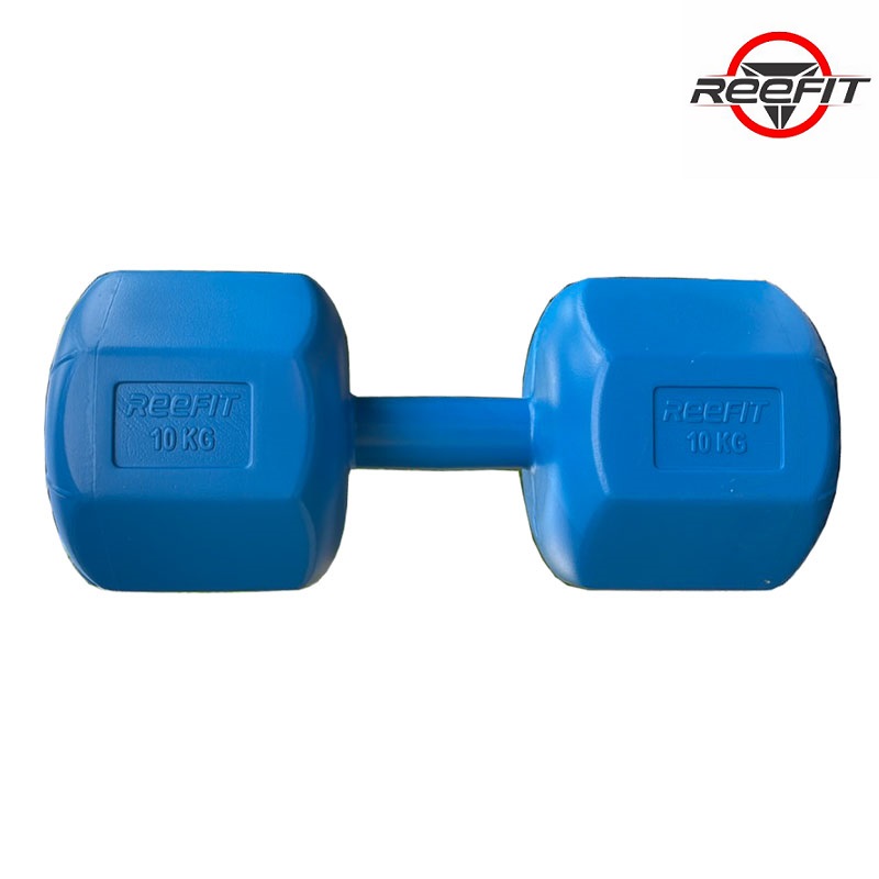 Vỏ tạ tay nhựa bát giác 12kg REEFIT