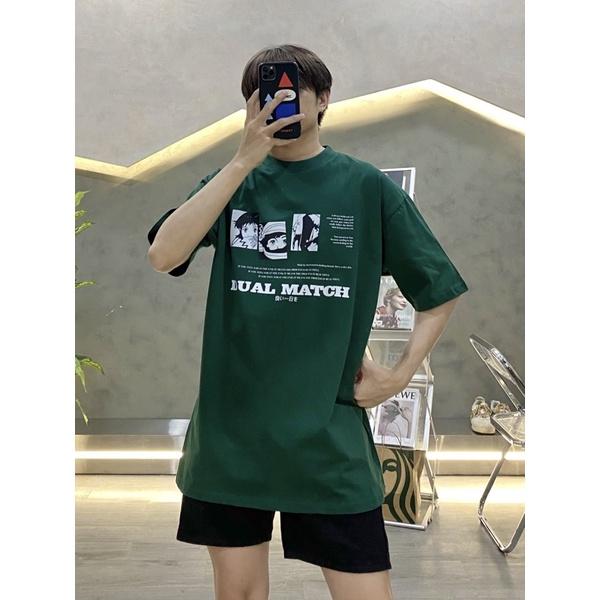 Áo tay lỡ unisex áo thun nam nữ có in hình độc đáo