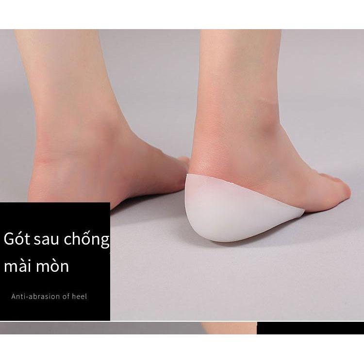 Lót giày độn đế ẩn hình,silicone tăng 3cm chiều cao - Home and Garden