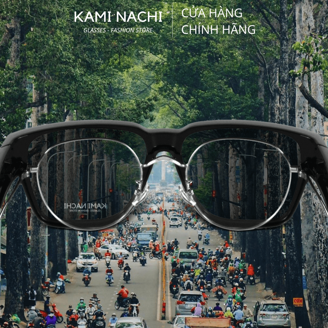 Gọng kính Shield Glasses chống phân cực, chống tia UV, có thể đeo cùng lúc với kính cận KAMI NACHI T8801