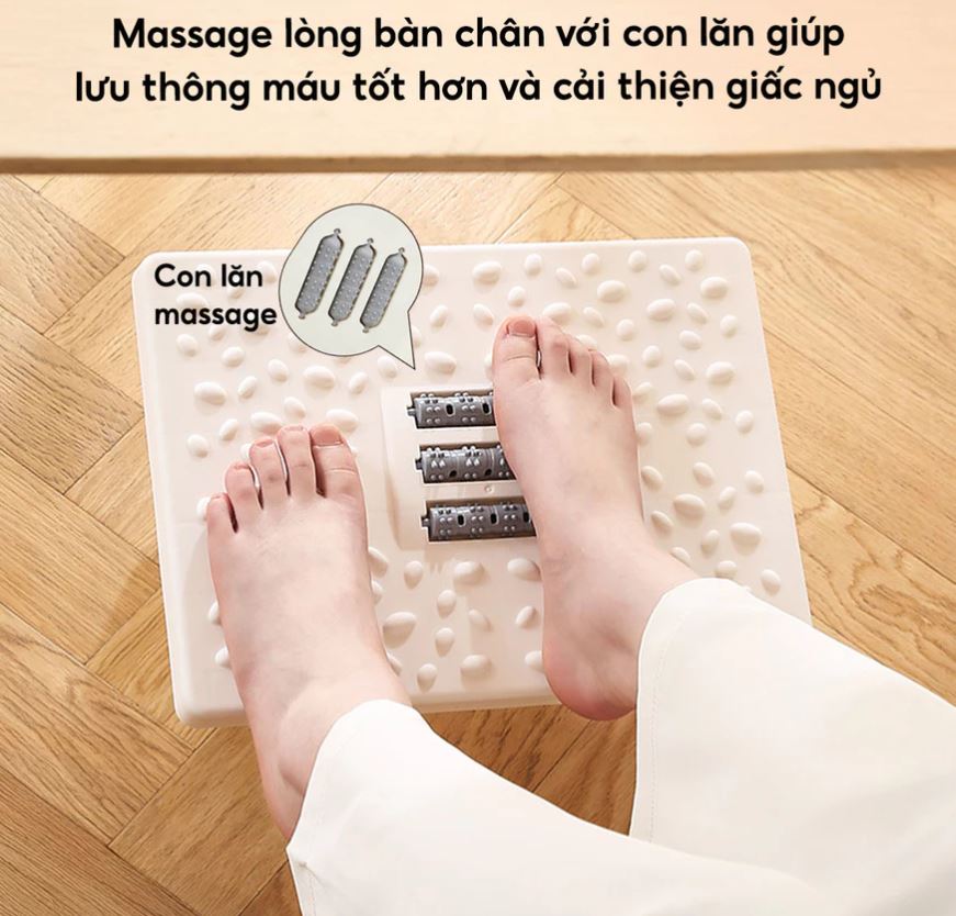 Ghế Gác Chân Massage Công Thái Học Kê Chân Thư Giãn Giảm Stress Cho Văn Phòng Sinh Viên