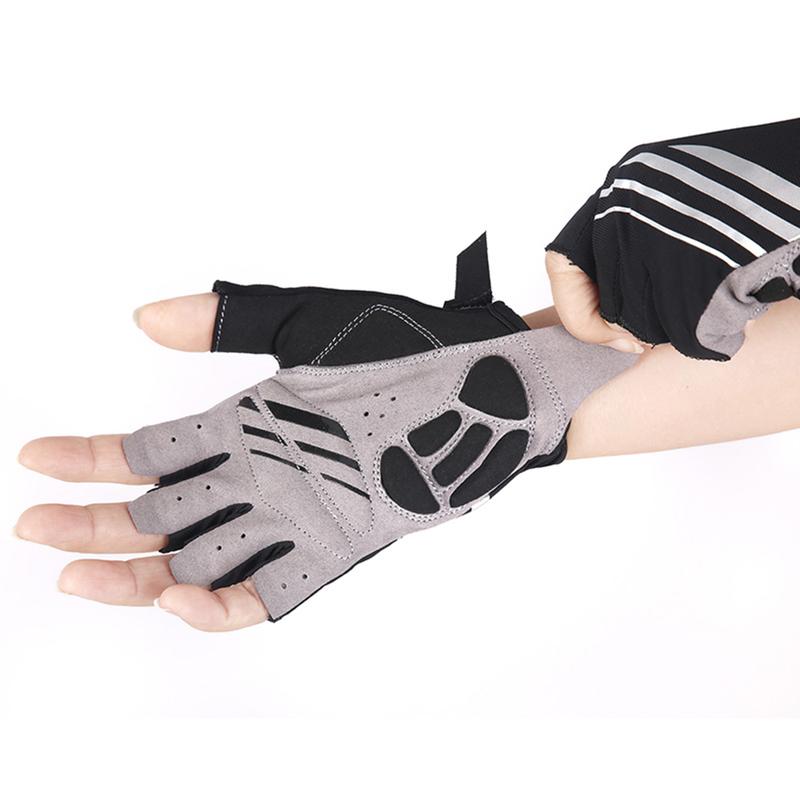Găng tay xe đạp hở nửa ngón thoáng khí thấm hút mồ hôi chống trơn trượt Cycling Thích Hợp Cho Thể Dục Ngoài Trời, Chạy Bộ, Lái Xe, Đi Bộ Đường Dài MAI LEE