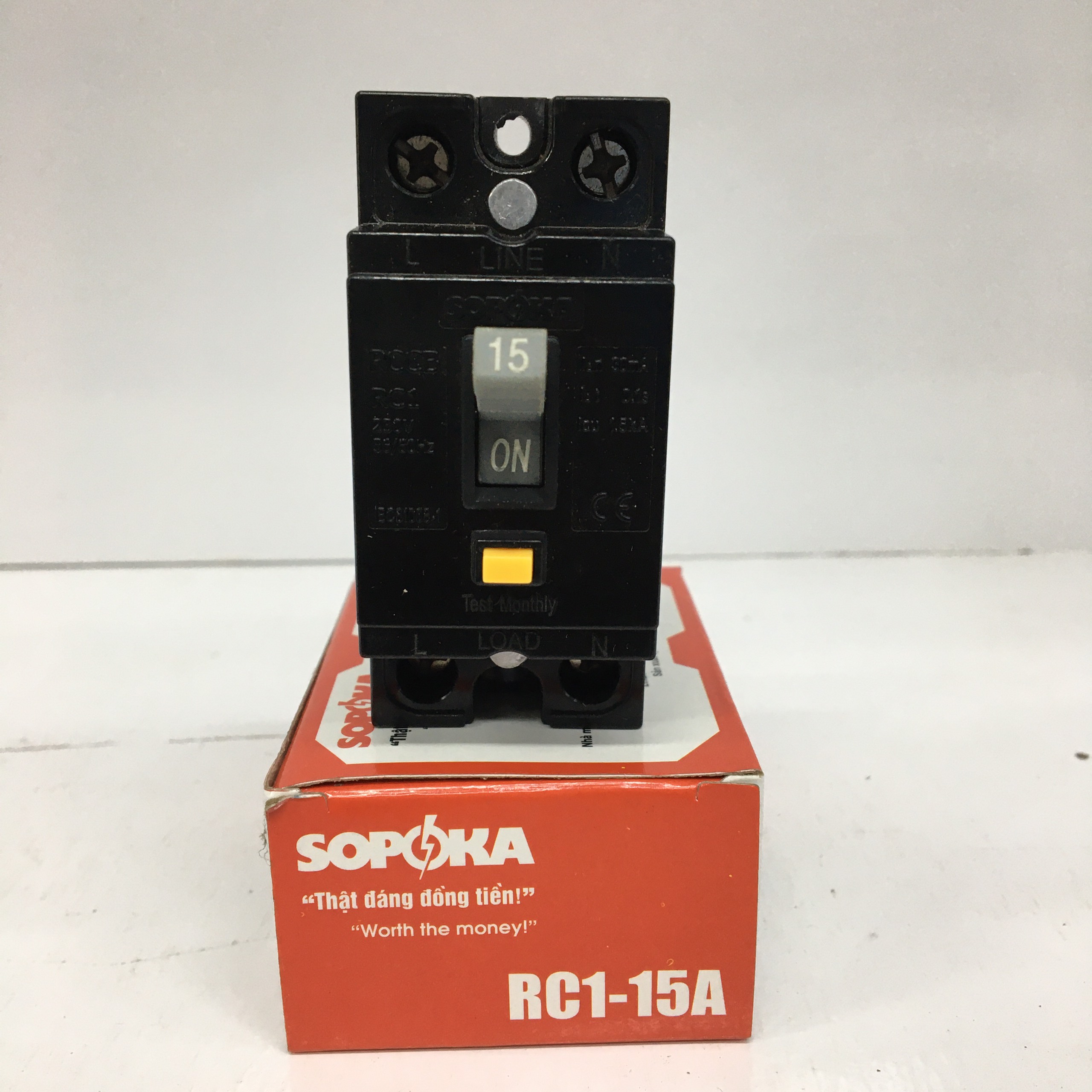 Aptomat chống giật Sopoka RC1-15A