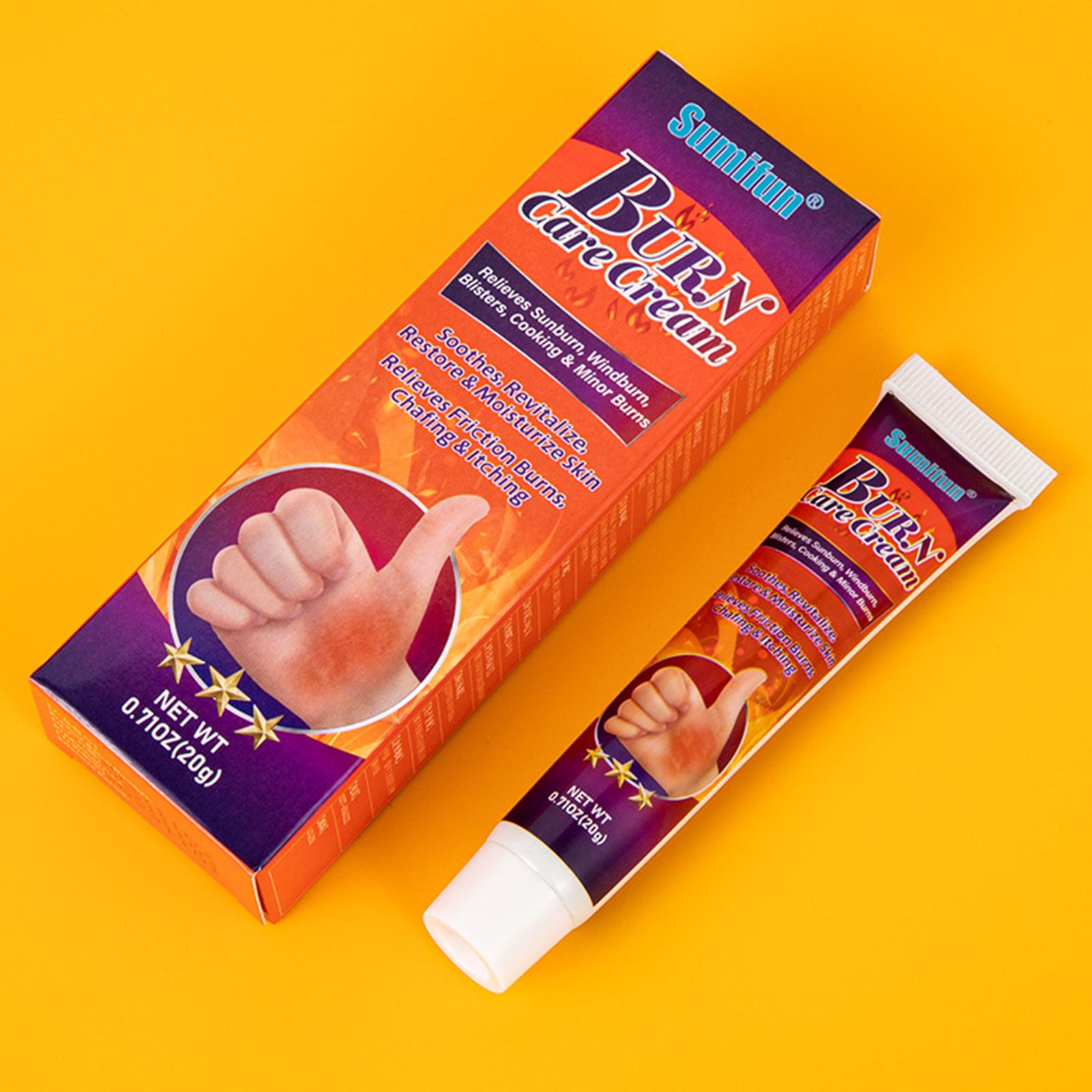 Sumifun 20g Skin Burn Care Cream Relieve Sunburn Windburn Blisters Cooking Burns Healing Care Moisturize Skin