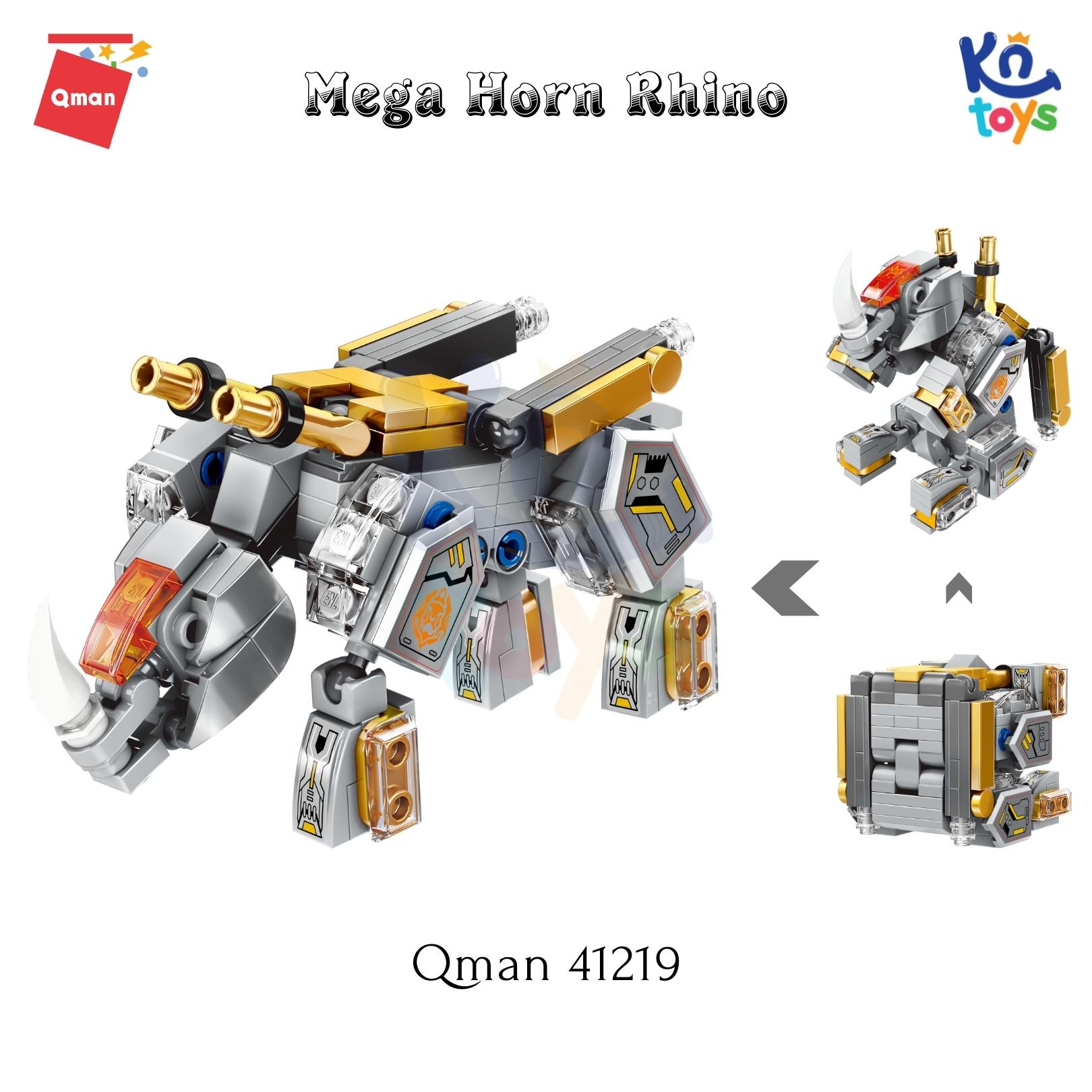 Đồ chơi lắp ráp xếp hình Qman – Robot mãnh thú biến hình Cube of Mechanical Beasts