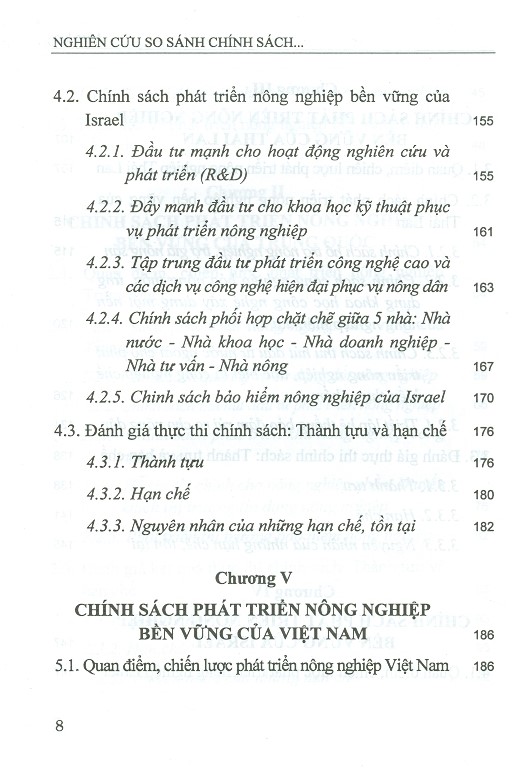 Nghiên Cứu So Sánh Chính Sách Nông Nghiệp Ở Trung Quốc, Thái Lan, Israel Và Bài Học Kinh Nghiệm Cho Việt Nam