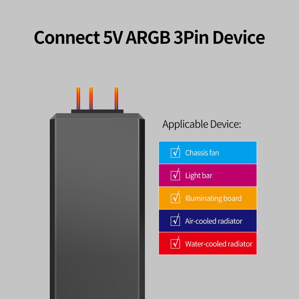 Bộ điều khiển Jonsbo 5V 3Pin ARGB có làm mát bằng nước
