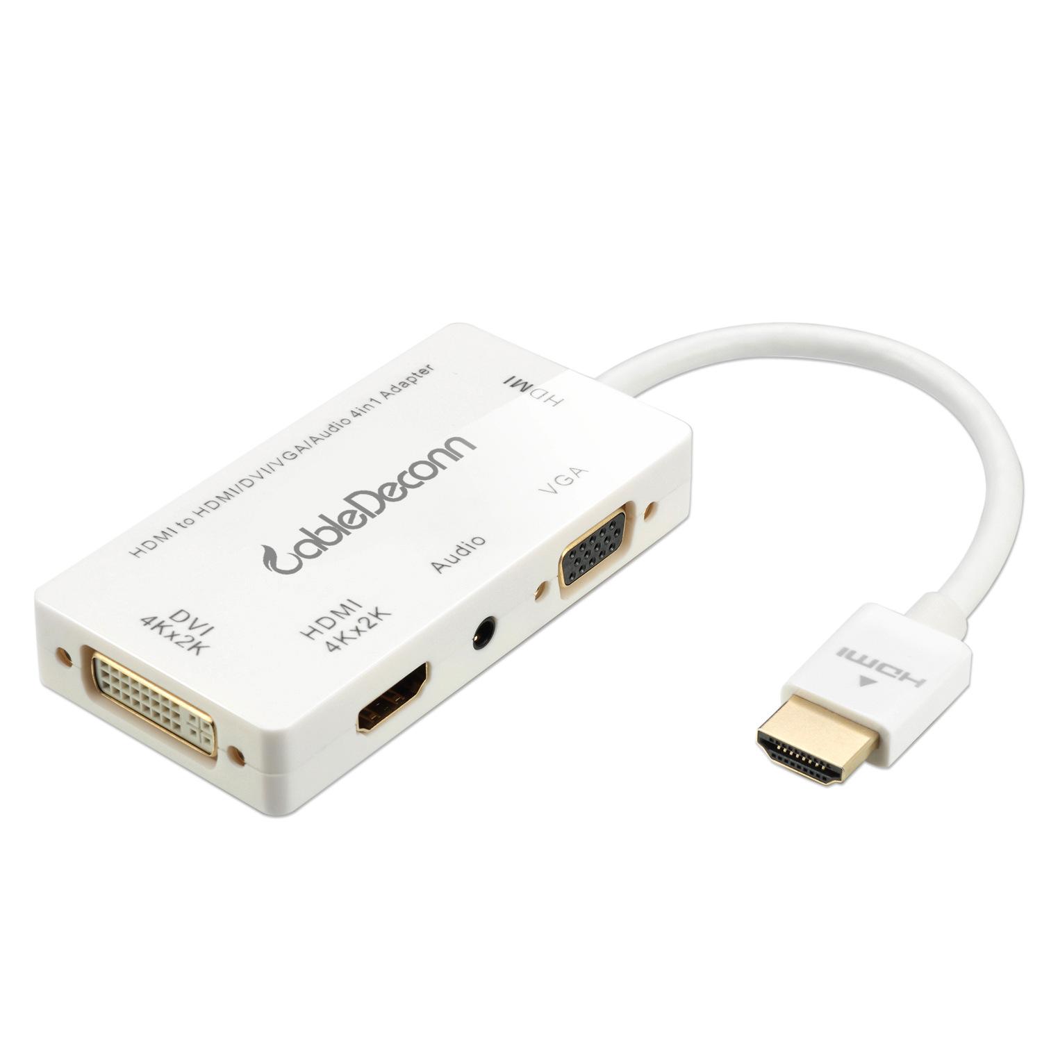 Màn hình âm thanh hdmi sang dvi 4Kvga hdmi4K kiểu mới nhất với dây truyền âm thanh ba trong một của băng tần hiển thị khác nhau